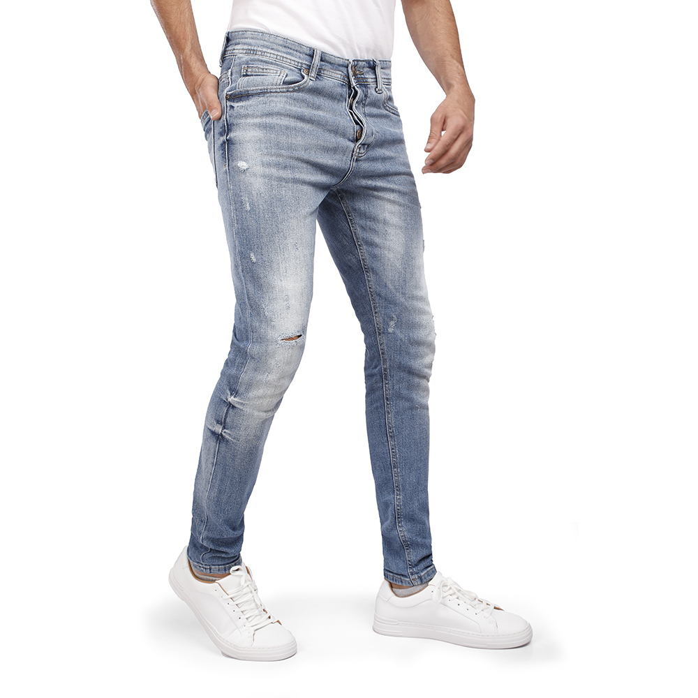 Slim Fit Denim Jeans with Belt Loops and Pockets - coup
