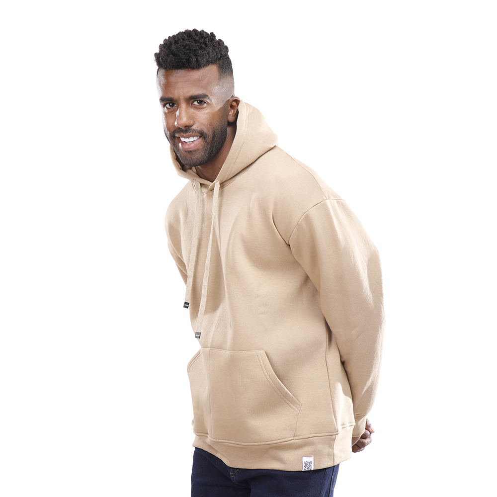 Coup – Solid Hooded Sweatshirt with Long Sleeves and Pockets – coup