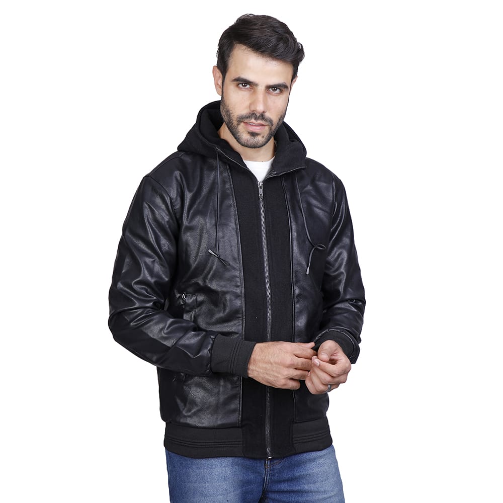 Plain hotsell leather jacket