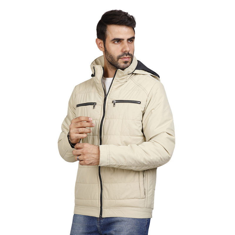 Coup – Solid Hooded Jacket with Long Sleeves and Pockets – coup