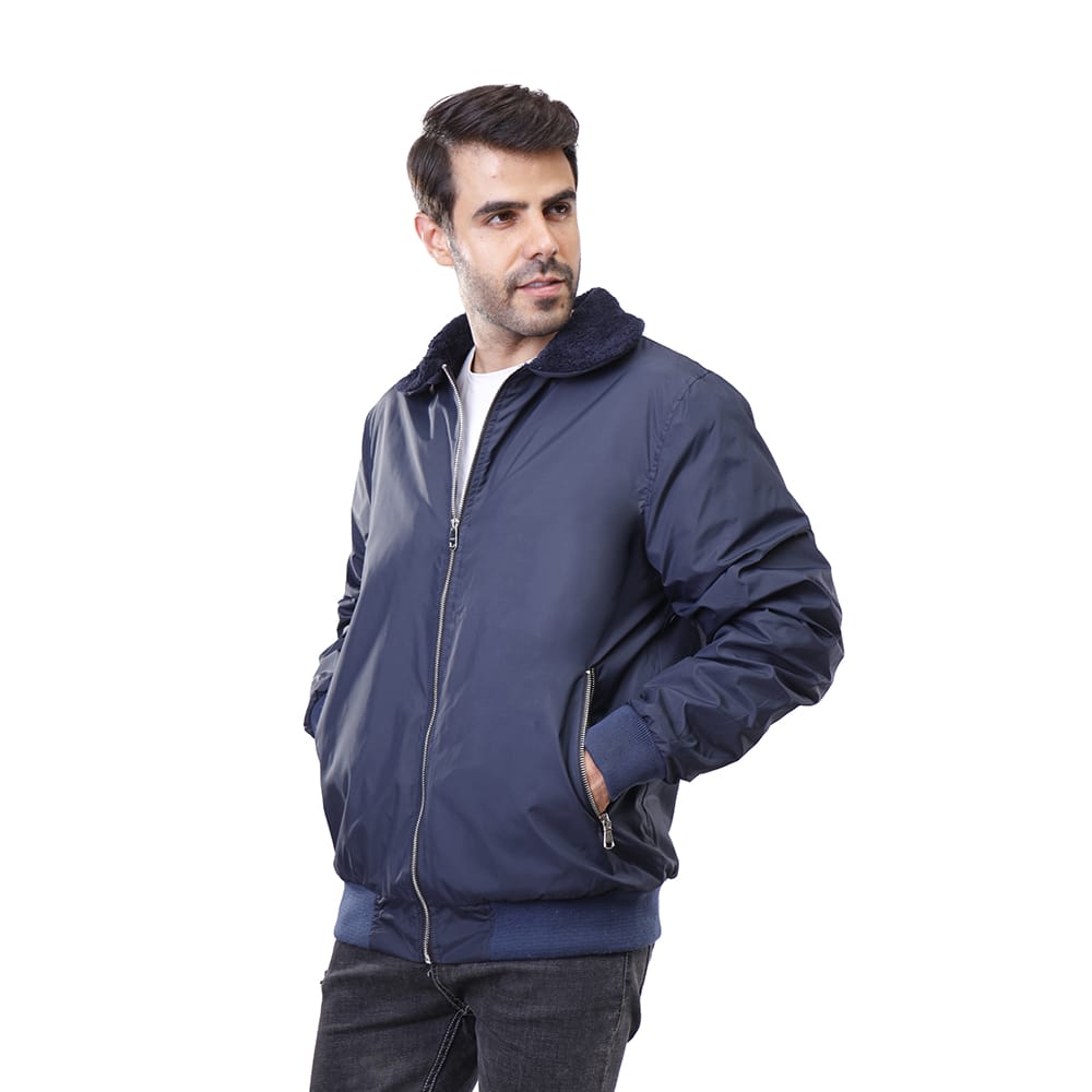 Coup – Quilted Neck Jacket with Zip Closure and Pockets – coup