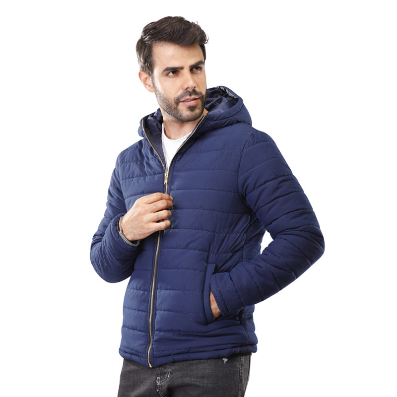Coup – Panelled Puffer Jacket with Hood and Pockets – coup