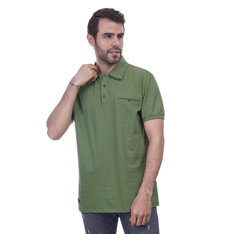 Coup – Solid Polo-Shirt with Short Sleeves – coup