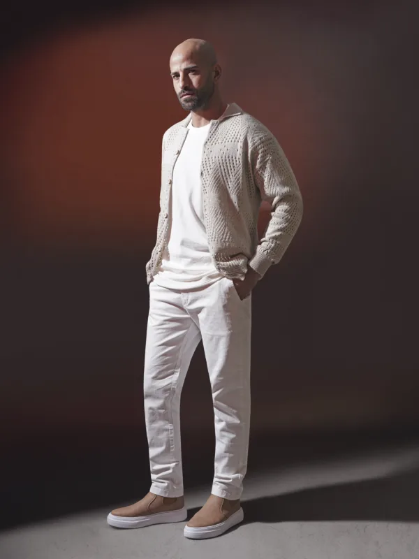 Coup Collection - Polo Collar Knit Sweater for Men