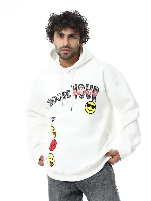 Coup Collection - Emogi Printed Oversize Sweatshirt