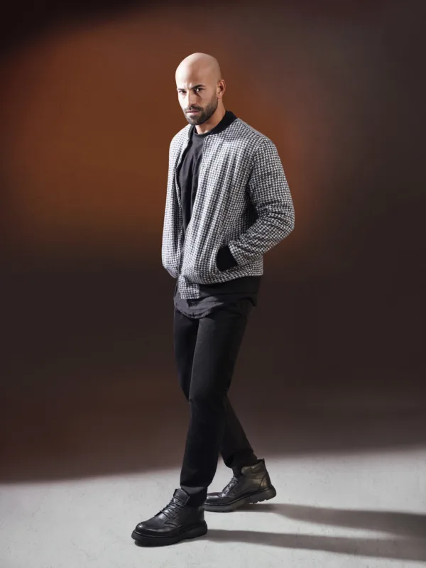 Winter Collection - Men's Full Cover Jacket with Crew Neck