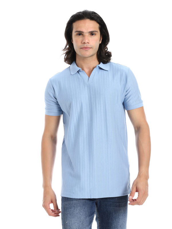 Coup - Ribbed Regular Fit Polo T-shirt