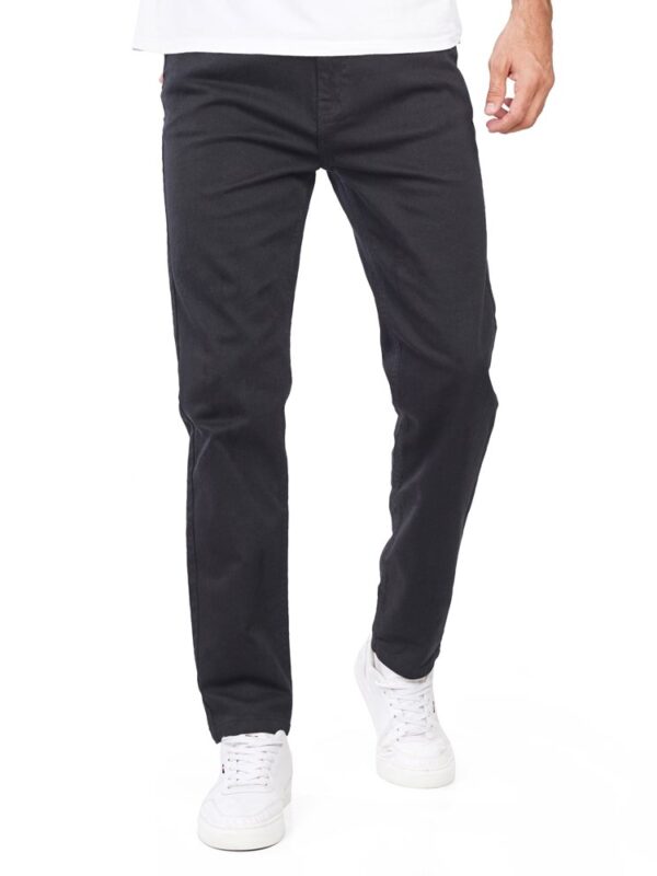 Coup Men's Slim Fit Lycra Jeans Trousers Black