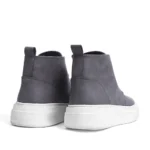 Men's Comfortable Fit Detailed Half High Quality Leather Boots - Image 2