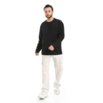 Coup Collection – Men’s Texture Round Neck and Long Sleeves