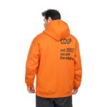 Coup Collection - Men’s Text Print Kangaroo Pocket Sweatshirt - Image 2