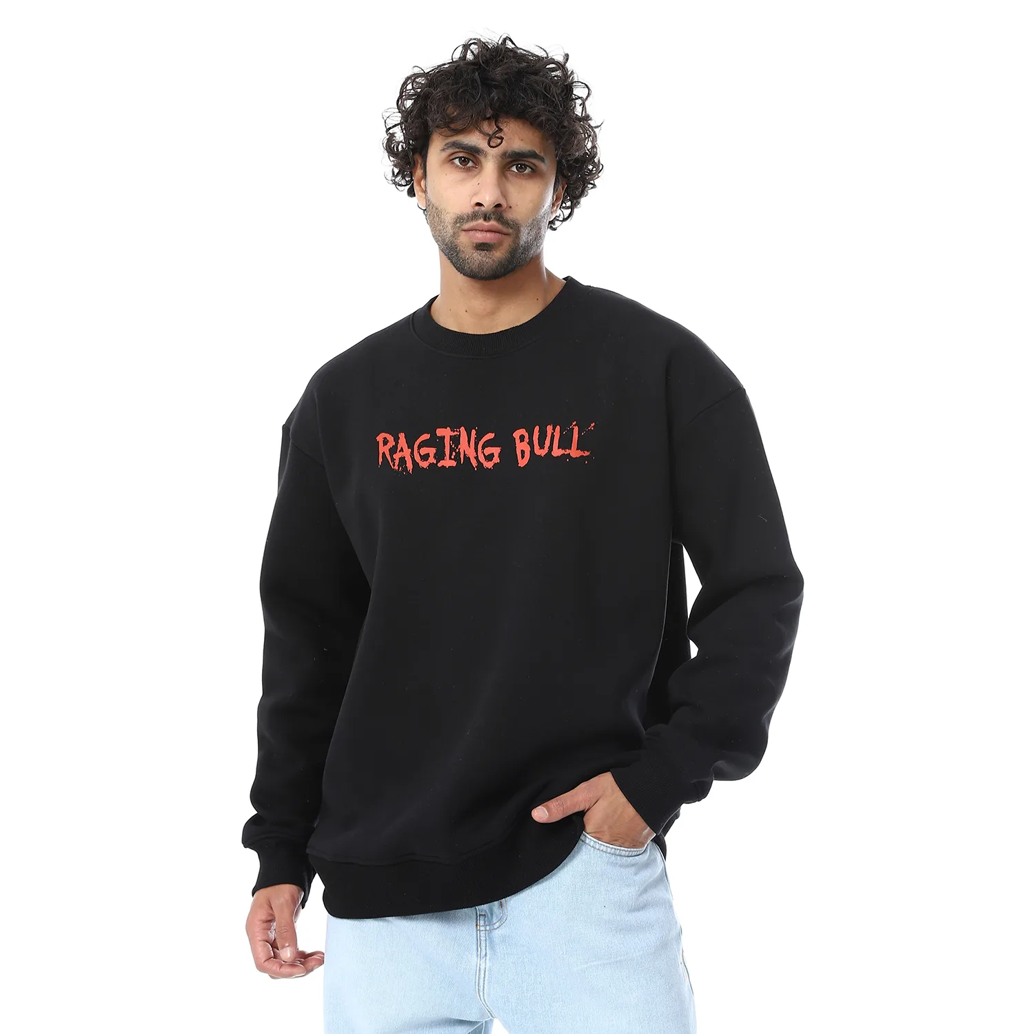 1600386-BLACK-1-1.webp Coup Collection – Crew Neck Cotton Blended Men’s Sweater – Regular Fit - Image 1