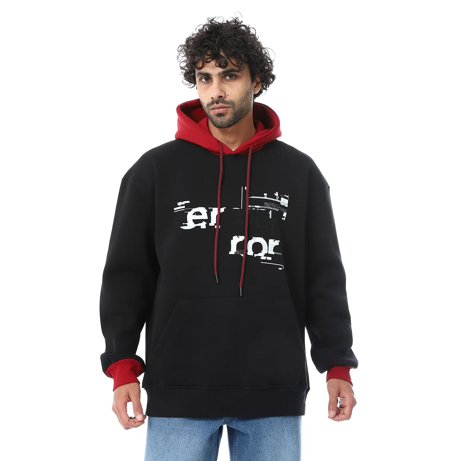 1600388-BLACK-1-1.webp Coup - Black Printed Hooded Hoodie - Image 1