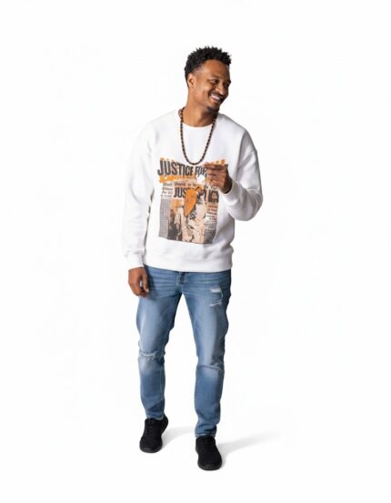 Coup Collection -  Printed Sweatshirt with Round Neck and Long Sleeves