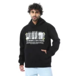 Coup Collection - Hooded Printed Oversize Sweatshirt