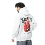 Coup Collection - Hooded Print Sweatshirt for Men - Image 2