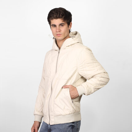Coup - Men's Contrast-Piping Puffer Jacket
