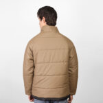 Coup - Stone Padded Jacket with Black Trim Detail - Image 2
