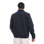 Coup - Men's Textured Fabric Thick Winter Jacket with Large Pockets - Image 2