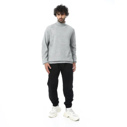 Coup Collection – Blocked High Neck Knitwear Pullover