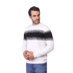 Coup - Crew Neck Two Color Men's Knitwear Sweater