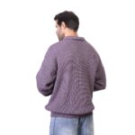 Coup - Men's Relaxed Fit Rib-Knit Polo Collar Sweater - Image 2