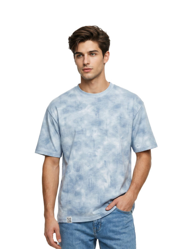 Coup - Men's Abstract Pattern Oversized T-Shirt