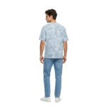Coup - Men's Abstract Pattern Oversized T-Shirt - Image 2